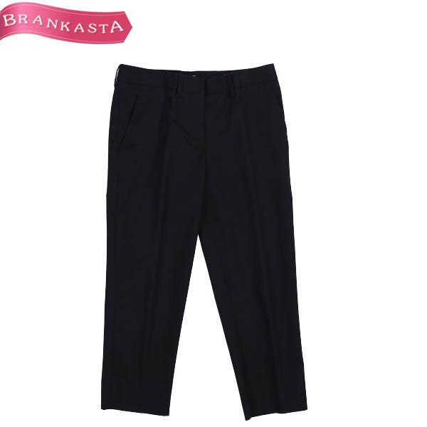 ミュウミュウ テーパードパンツ 36 S クロップドパンツ センタープレス