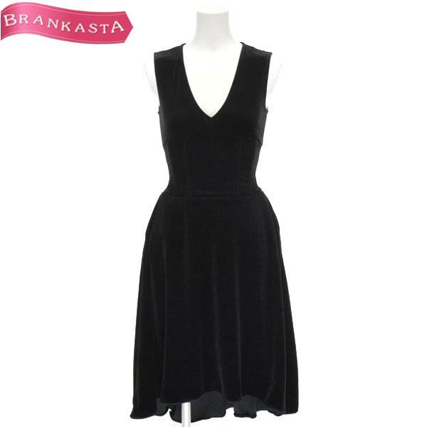 フォクシーニューヨーク ワンピース ベロア 38 S〜M ノースリーブ