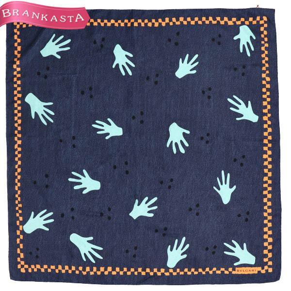 ブルガリ スカーフ ハンドモチーフ シルク レディース ダークネイビー オレンジ 水色 Bvlgari 美品 プレ会員限定30 Off2 13迄 41xb06 中古ブランドショップブランカスタ 通販 Yahoo ショッピング