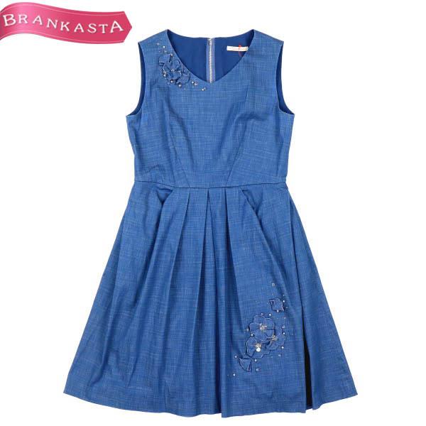 アベニールエトワール ワンピース ひざ丈 36 S ストレッチシャンブレーデニム ノースリーブ ブルー系 Aveniretoile Paypay更に 10 還元中 41fk 中古ブランドショップブランカスタ 通販 Yahoo ショッピング