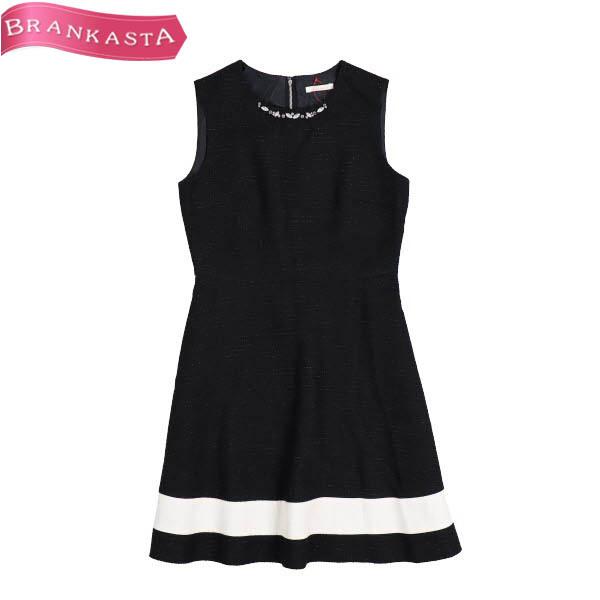 アベニールエトワール ワンピース ひざ丈 38 M ツイード ノースリーブ ビジュー装飾 黒 アイボリー Aveniretoile 美品 24h限定 10 Offクーポン有 41df52 中古ブランドショップブランカスタ 通販 Yahoo ショッピング