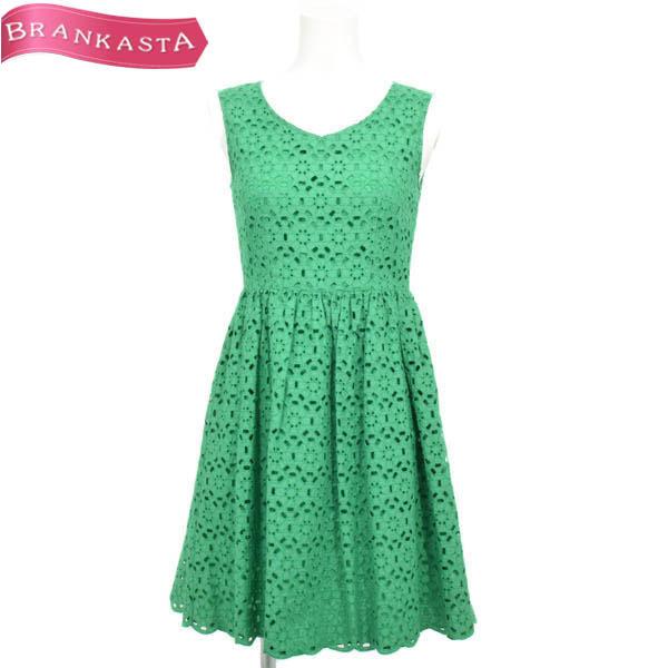 アナイ ワンピース ひざ丈 36 カットワークレース フレア ノースリーブ レディース グリーン Anayi 美品 7 24限定 最大24 5 付与 23rc98 中古ブランドショップブランカスタ 通販 Yahoo ショッピング