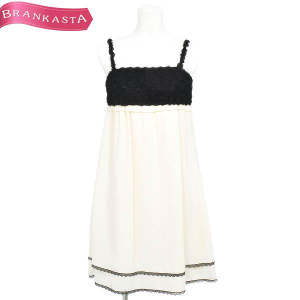 Apuweiser Riche アプワイザーリッシェ 花モチーフ ひざ丈キャミワンピース 2 オフホワイト ファッション祭 大特価 5 30迄 22mx25 中古ブランドショップブランカスタ 通販 Yahoo ショッピング