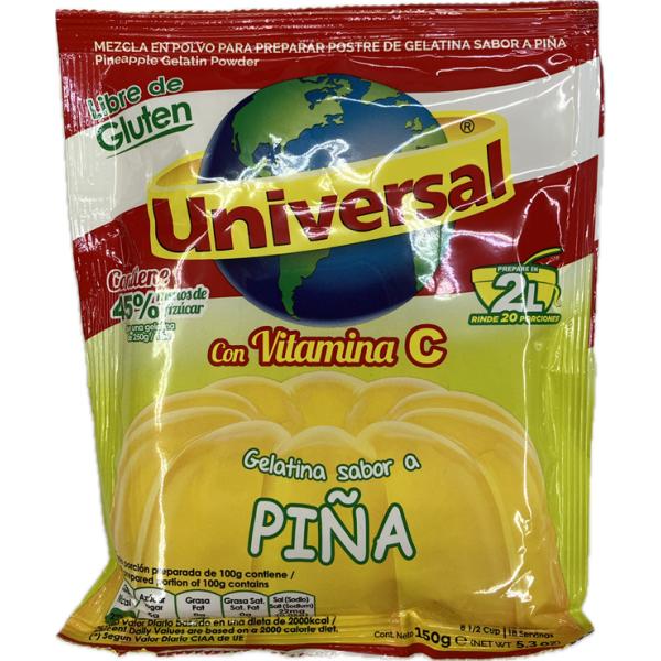 Universal Gelatina PINA ゼリーの素 パイナップル味 150G　ペルー産