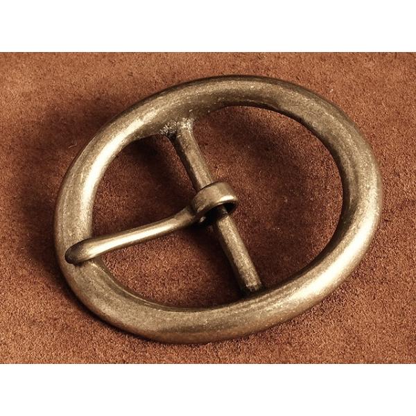 オーバル型バックル たのしい 38mm 真鍮ブラス製 楕円形 1950s オーバル型バックル たのしい 38mm 真鍮ブラス製 楕円形 1950s
