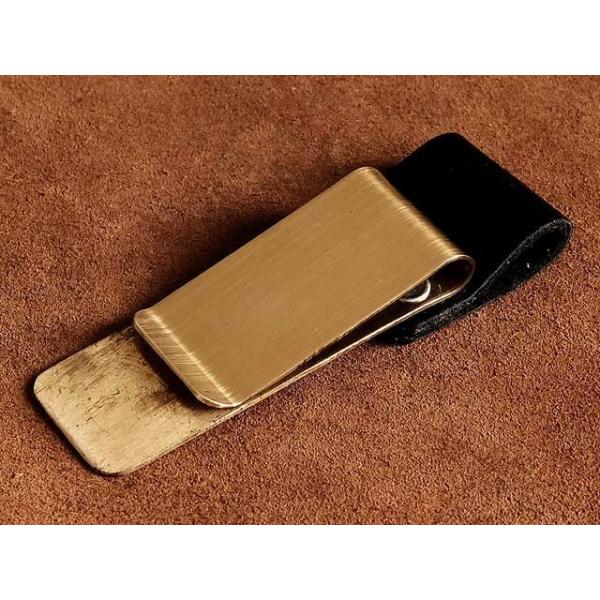 真鍮＆レザー ペンホルダー ペンクリップ ブラス 筆記用具 文房具