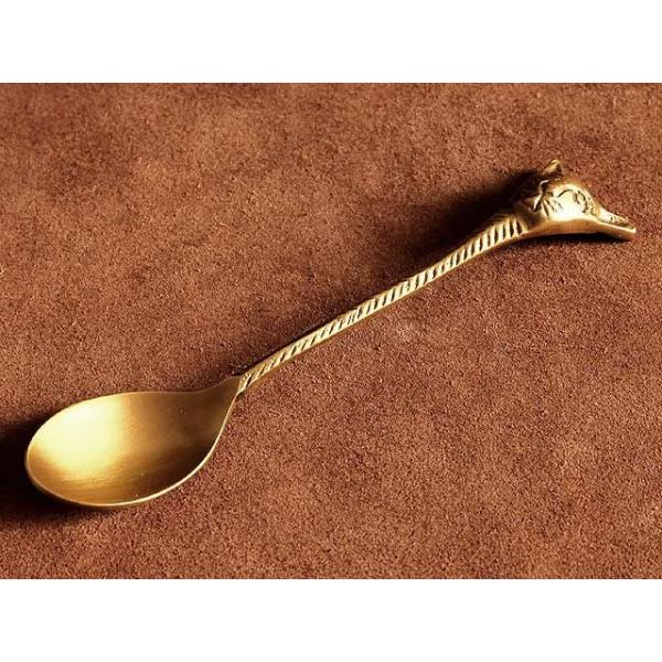 真鍮 スプーン (猫デザイン) ブラス キッチン用品 調理器具 真鍮 スプーン (猫デザイン) ブラス キッチン用品 調理器具