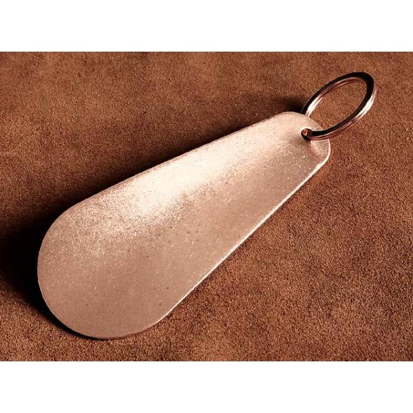 純銅製 シューホーン（二重リング付き） カッパー 靴べら 靴ベラ