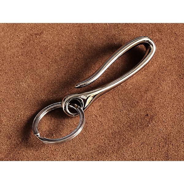 Lサイズ　Silver925 ツイスト ネジリ釣針 キーフック Amazon.co.jp: ツリバリ キーフック（シルバー大）銀