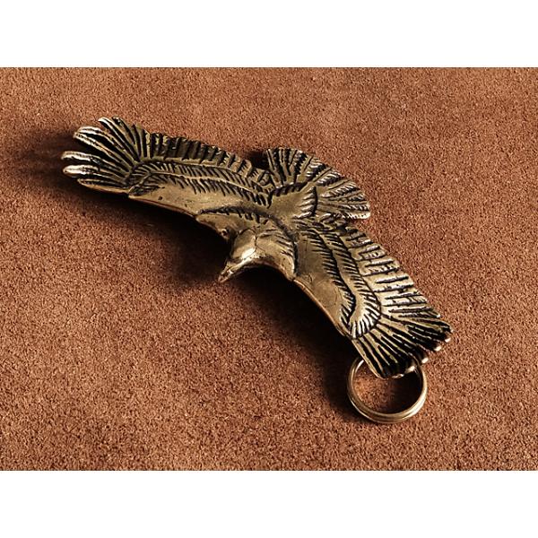 鷲 真鍮 イーグル ペンダントトップ キーホルダー インディアン ネックレス