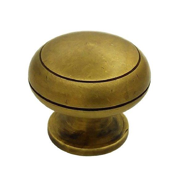 つまみ取っ手 N154サイズ：直径30x奥行25mm材質真鍮カラーアンティークゴールド(color:antique)付属品トラスねじ　M4(4ｍｍ）ｘ長さ25ｍｍ取付板の厚みをご連絡頂けると、適合長さのねじに変更致します。商品の特徴オイルス...