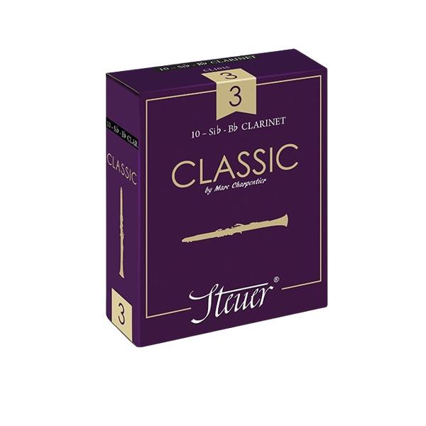 CLASSIC【クラシック】フレンチカット B♭クラリネット用 ファイルドカット吹きやすさを追求してヴァンプ部分を薄めにカット。開封した瞬間からよく鳴り、あらゆるスタイルに柔軟に応える優秀なリードです。どんなマウスピースにも合うように設計し...