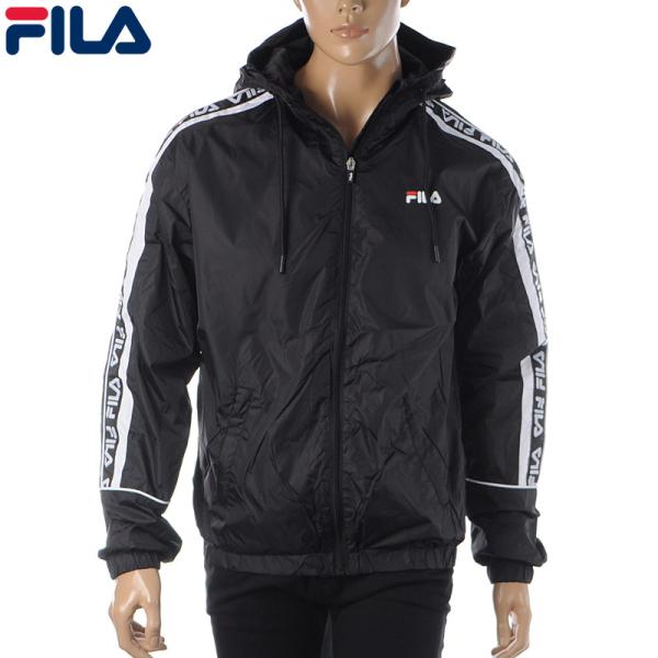 フィラ FILA URBAN LINE ナイロンジップアップパーカー メンズ TEVA 687701 ブラック FILA（フィラ） FILA URBAN LINE ナイロンジップアップパーカー メンズ