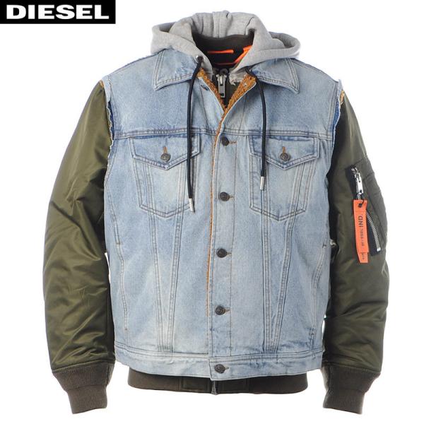 割50% ＤＩＥＳＥＬ アウター (未使用、サイズＳ カーキ色） ダウン