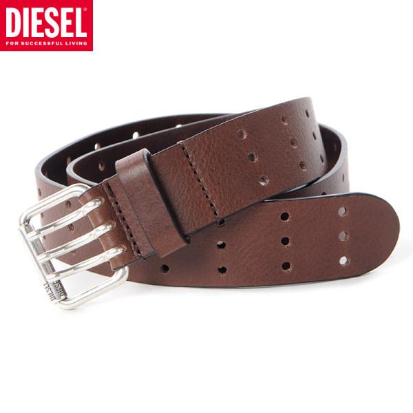DISELベルト DIESEL ディーゼル ベルト メンズ レザー ロゴ メタルループ