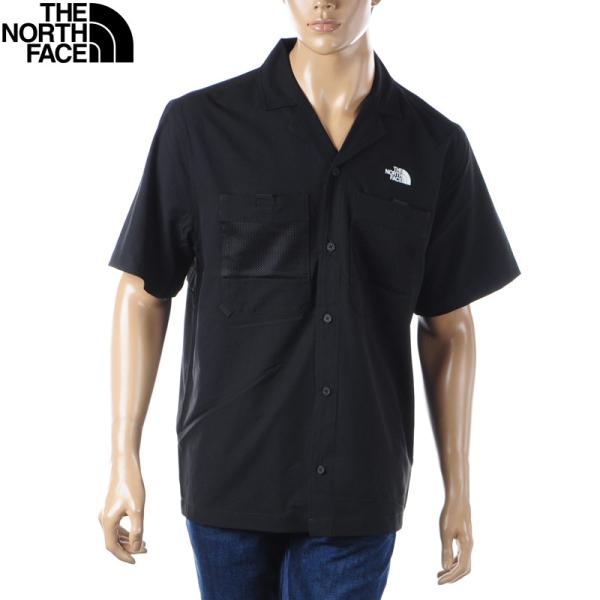 ザ ノースフェイス THE NORTH FACE トレイルシャツ メンズ MEN’S FIRST TRAIL S/S SHIRT  NF0A87QK ブラック THE NORTH FACE（ザ ノースフェイス） ザ ノースフェイス トレイル
