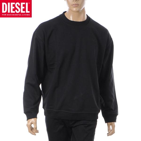 DIESEL（ディーゼル） メンズ トレーナー スウェット ブラック 長袖 S