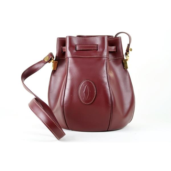 Cartier（カルティエ） 【超美品】Cartier 巾着型 ショルダーバッグ