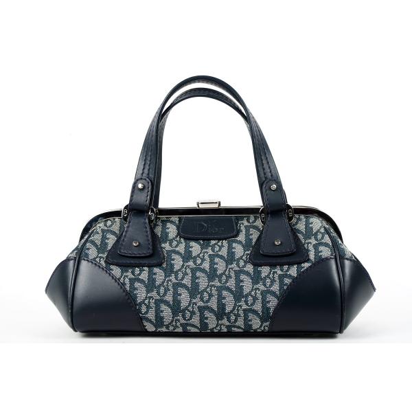 超希少モデル 美品 ディオール がま口 ハンドバッグ トロッター レザー Christian Dior（クリスチャン・ディオール） 【美品】Christian Dior