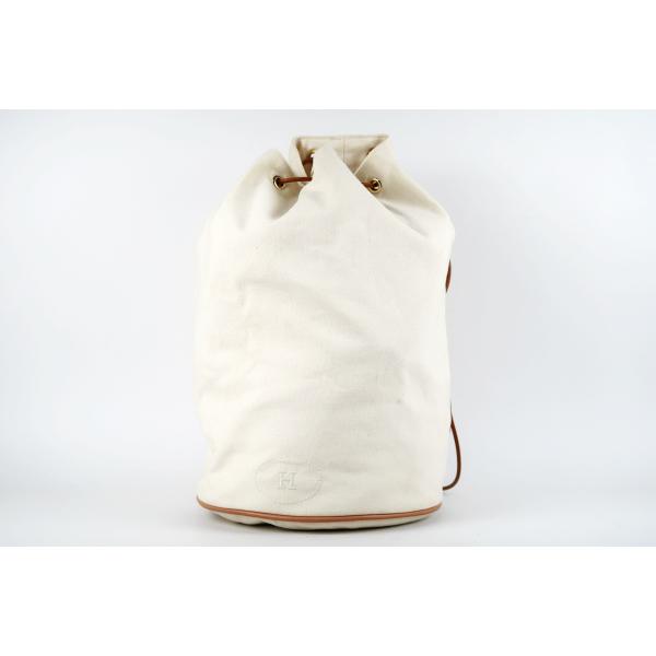HERMES（エルメス） 【美品】HERMES ポロションミミル 巾着 キャンバス