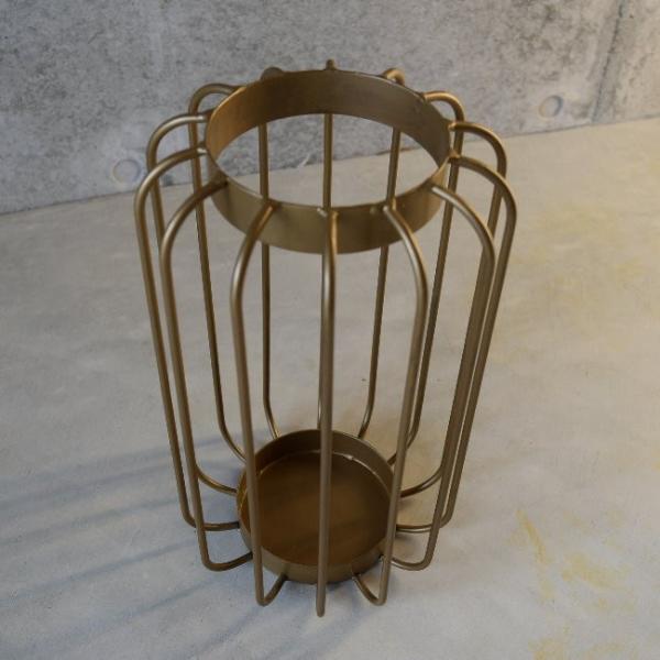 フラワーベース アイアン 花瓶 花器 ドライフラワー ゴールド 31cm