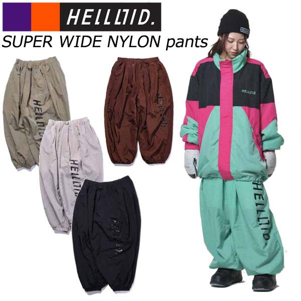 24-25 HELLOID/ヘロイド SUPER WIDE NYLON pants メンズ レディース