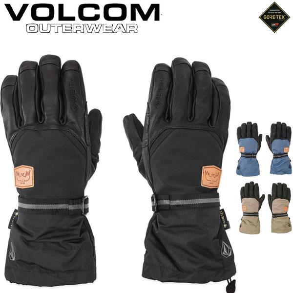 VOLCOM GORE-TEX グローブ ベージュ・ブラック VOLCOM ボルコム スノーボード グローブ メンズ 91 GORE-TEX