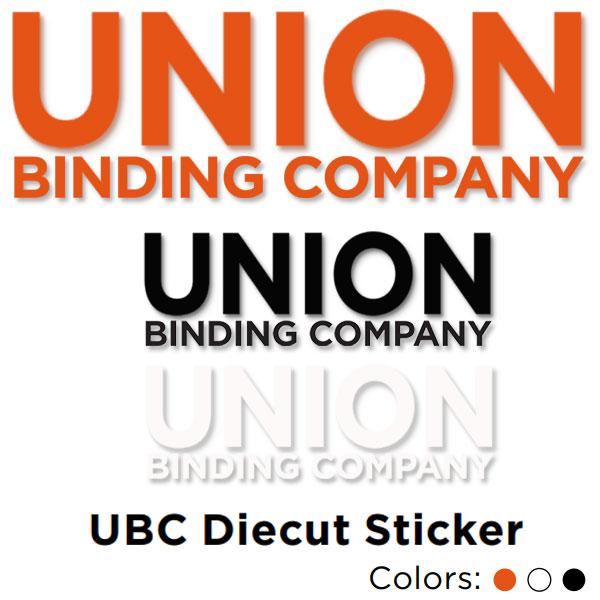UNION BINDING UNION/ユニオン UBC LOGO ダイカットステッカー