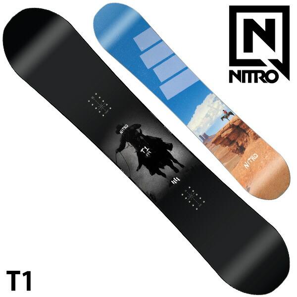 【新品】 NITRO ナイトロ T1 ティーワン スノーボード板 パーク NITRO（ナイトロ） 24-25 NITRO / ナイトロ T1 ティーワン メンズ