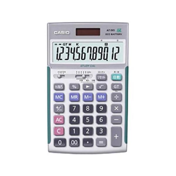 カシオ AZ-26S 学校用電卓 CASIO