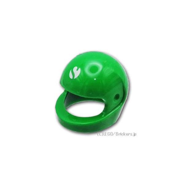レゴ パーツ ばら売り #2446pb60 ヘルメット - ザウバー F1ロゴ：ブライトグリーン | LEGOの部品