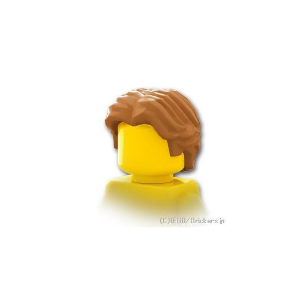 レゴ パーツ ばら売り #26139 ミニフィグ ヘア - ショートウェービーセンター分け：ミディアムヌガー | LEGOの部品