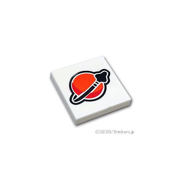 レゴ パーツ ばら売り #3068pb2339 タイル 2 x 2 - クラシックスペースロゴ：ホワイト | LEGOの部品