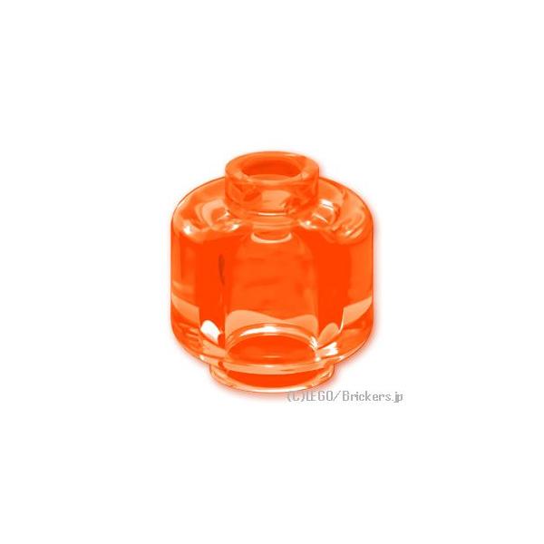 レゴ パーツ ばら売り #3626 ミニフィグ プレーンヘッド：トランスネオンオレンジ(蛍光) | LEGOの部品