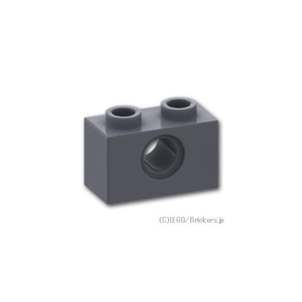 レゴ パーツ ばら売り #3700 テクニック ブロック 1 x 2 - 1ホール：ダークグレー | LEGOの部品