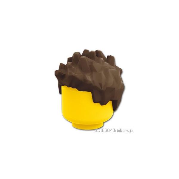 レゴ パーツ ばら売り #98385 ミニフィグ ヘア - スパイク：ダークブラウン | LEGOの部品
