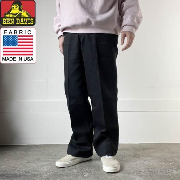 新品 US企画 BEN DAVIS ベンデイビス ベンズ ワークパンツ 黒 W31 L32 