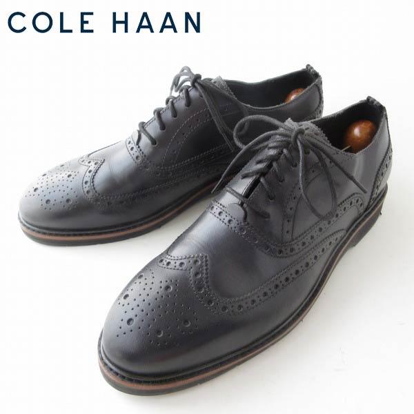新品 COLE HAAN コールハーン ウィングチップ 黒 9M 27cm ブラック