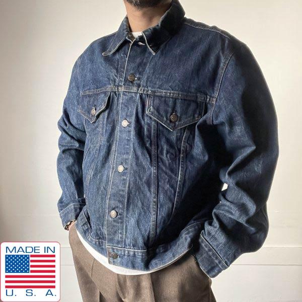 70s LEVI’S 70505 66前期 縦落ち USA製 70s リーバイス 70505 デニム ジャケット 4th 66前期 縦落ち 46