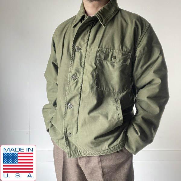 MILITARY（ミリタリー） 1968年製 USA製 実物 米軍 US NAVY A-2 デッキ 