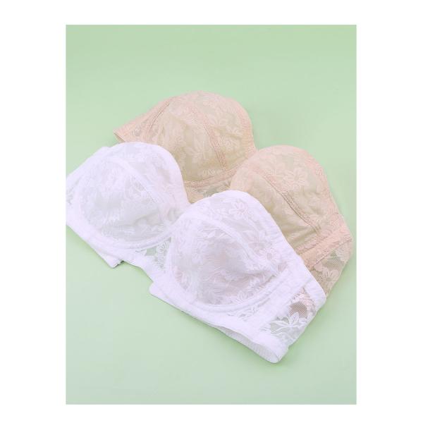0.1mm極薄 ストラップレスブラ 大きいサイズ ずれない ブラジャー ブラ 紐なしブラ ワイヤー入り 胸を小さく見えるブラ ドレスインナー 脇高