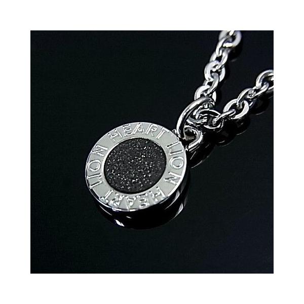 他サイト： ライオンハート メンズアクセサリー メダルトップ ステンレスメンズ用ネックレス ブラック(送料無料)04N126SM 国内正規品の商品画像