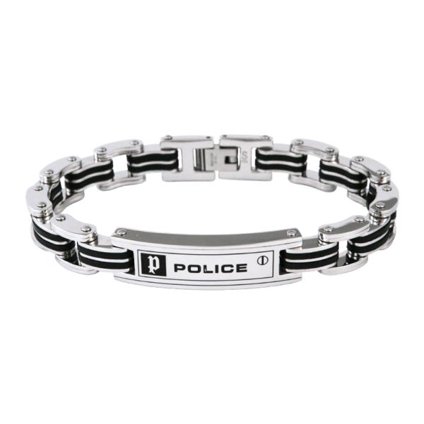 POLICE / accessory ポリスアクセ CARB プレート ステンレスブレスレット 送料無料 24919BSB01-S 国内正規品