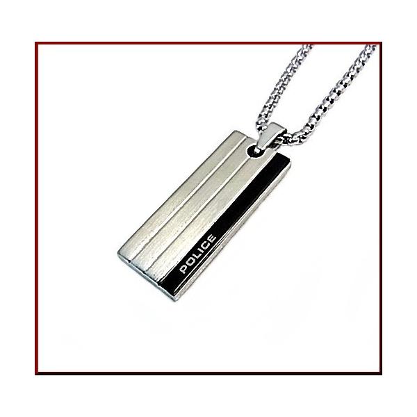 POLICE / accessory ポリスアクセ INLINE ミニプレートタグトップ ステンレス ネックレス 送料無料 26076PSS01 国内正規品