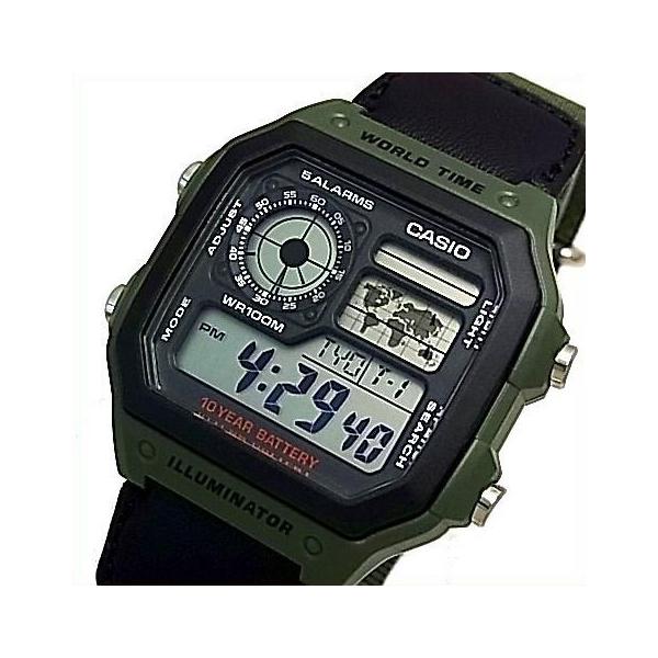 カシオ スタンダード 世界地図表示 メタルベルトAE-1400WHD レア 希少 Amazon.co.jp: [カシオ] CASIO ワールドタイム デジタル メンズ