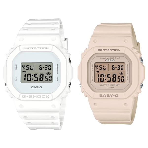 【G-SHOCK】●【素材：ケース】樹脂/ステンレス●【素材：ベルト】樹脂●【色：ベルト】ホワイト●【サイズ：ケース】48.9×42.8×13.4(mm)●【重量】53(g)●【備考】メーカー保証1年付　12/24時制表示切替　20気圧防水...