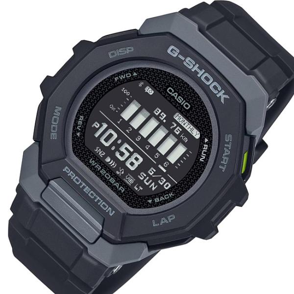 CASIO G-SHOCK カシオ Gショック G-SQUAD ジースクワット スマホリンク メンズ腕時計 ブラック/グレー 海外モデル GBD-300-1