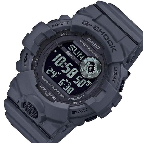 CASIO G-SHOCK カシオ Gショック G-SQUAD ジースクワット スマホリンク メンズ腕時計 グレー 海外モデル GBD-800UC-8