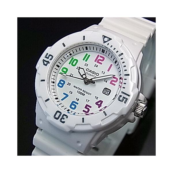 CASIO Standard カシオ スタンダード アナログクォーツ レディース腕時計 ホワイトラバーベルト ホワイト文字盤 海外モデル LRW-200H-7B