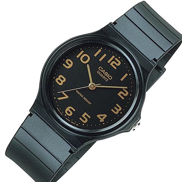 CASIO Standard カシオ スタンダード メンズ腕時計 アナログモデル ラバーベルト ブラック 海外モデル MQ-24-1B2